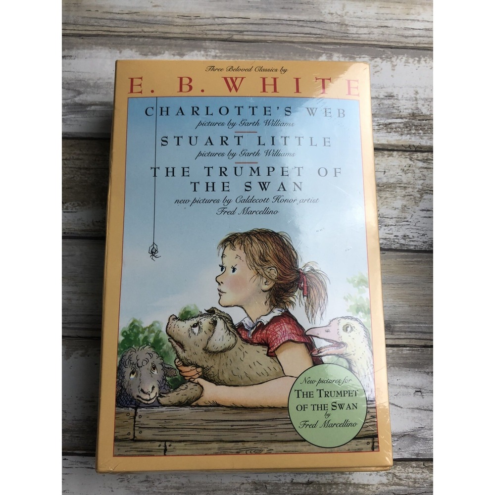 Illustrated Box Books Set E. B. White New Sealed Charlotte's Web Stuart Little